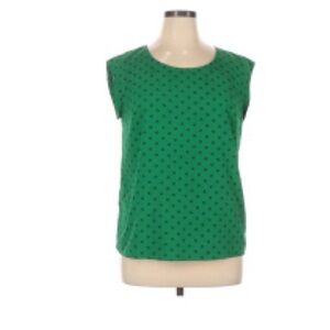 Merona Green Cap Sleeve Blouse Women’s Size XL EUC